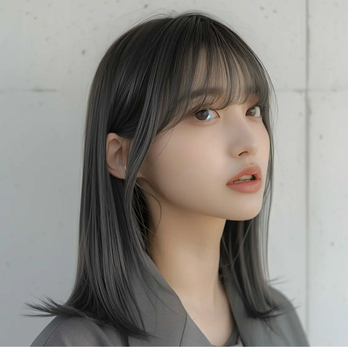ミディアム カラー 笠谷 正之のヘアスタイル