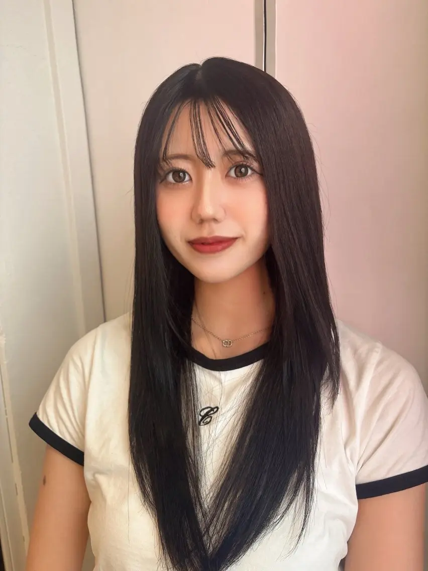 ロング 縮毛矯正 トリートメント ayumi🦖/ 似合わせカラー🤎のヘアスタイル