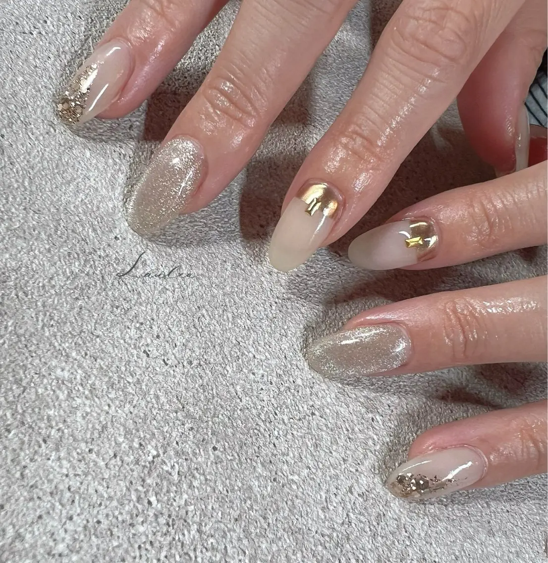 ネイル 韓国ネイル ハンドネイル nail salon Lauleaのネイルデザイン