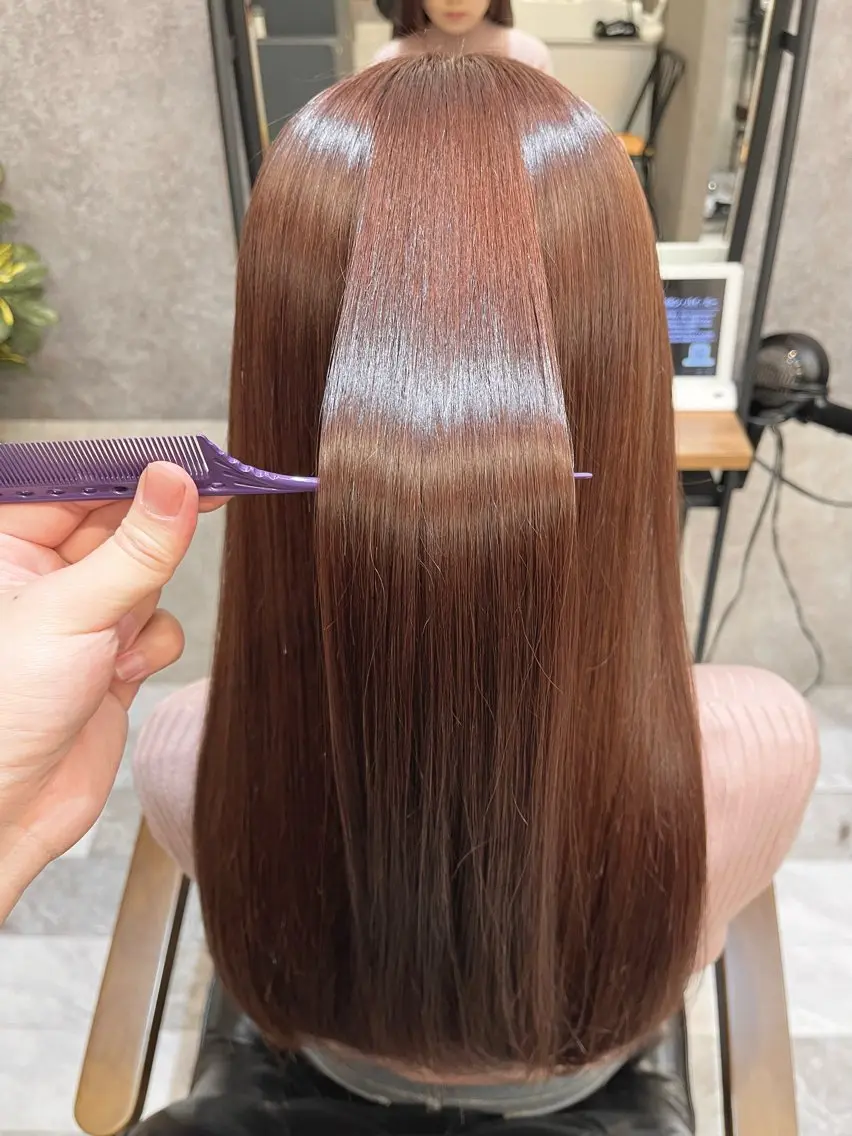 ロング 髪質改善 カット ヘアカラー トリートメント 中山 柊佑のヘアスタイル