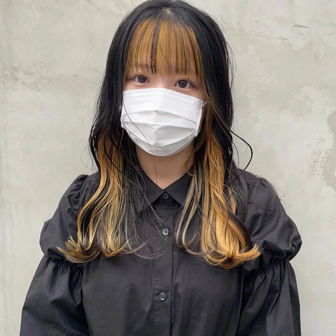 セミロング カット ヘアカラー 小濱 拓也のヘアスタイル