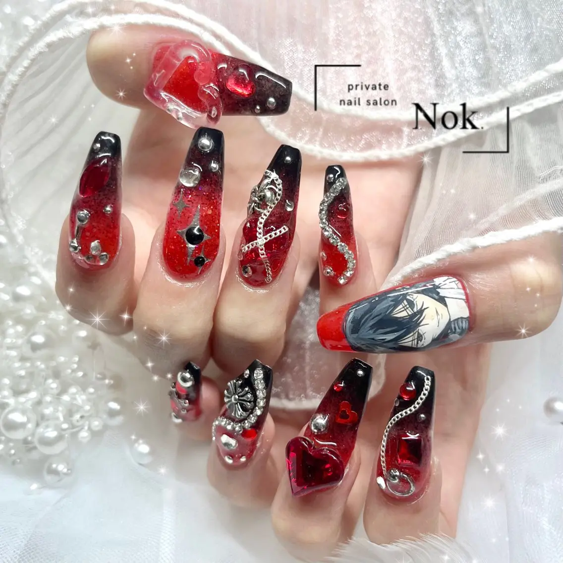 ネイル ハンドネイル 池袋痛ネイル Nok. 渡辺のネイルデザイン