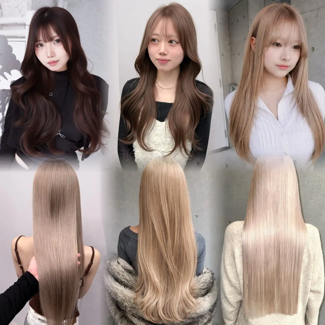 ロング カラー ブリーチ ダブルカラー ハイトーンカラー イルミナカラー ブリーチなしカラー カット ヘアカラー トリートメント 表参道/透明感カラー 韓国ヘア長田雄希のヘアスタイル