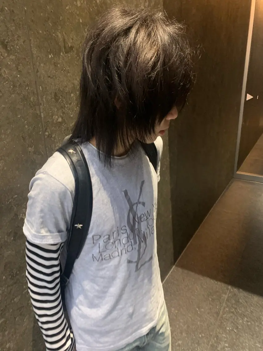 セミロング メンズ カット y2k/レイヤー shunのヘアスタイル