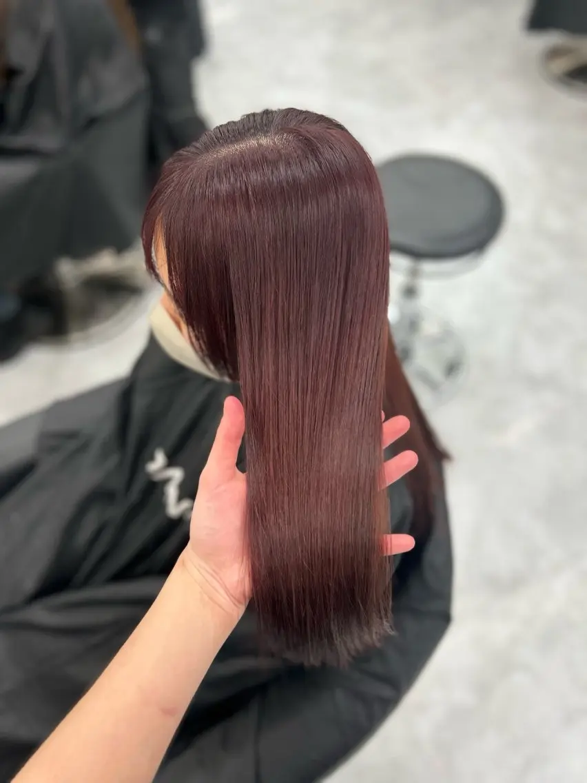 ロング ヘアカラー トリートメント 🥀艶髪/似合わせ 暖色/まな🥀のヘアスタイル