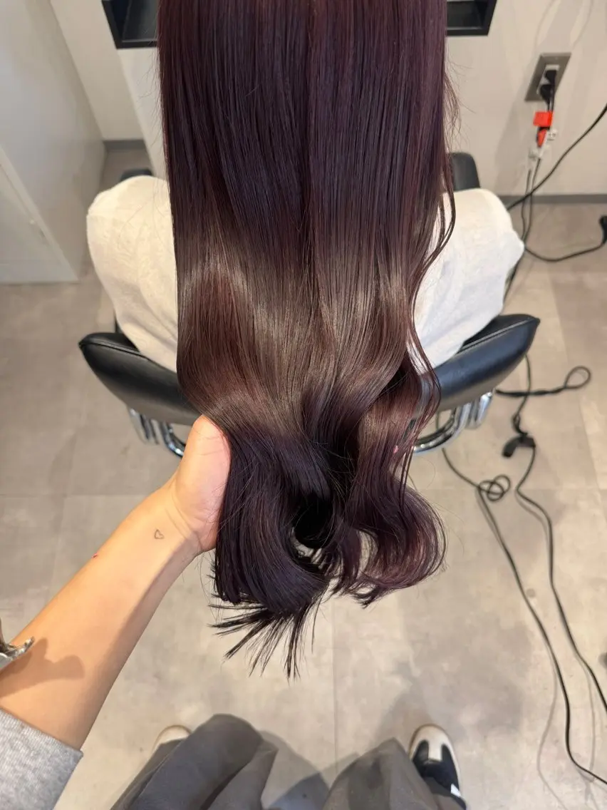 ミディアム カラー ヘアカラー 中井亜未/ 姫路ボブのヘアスタイル