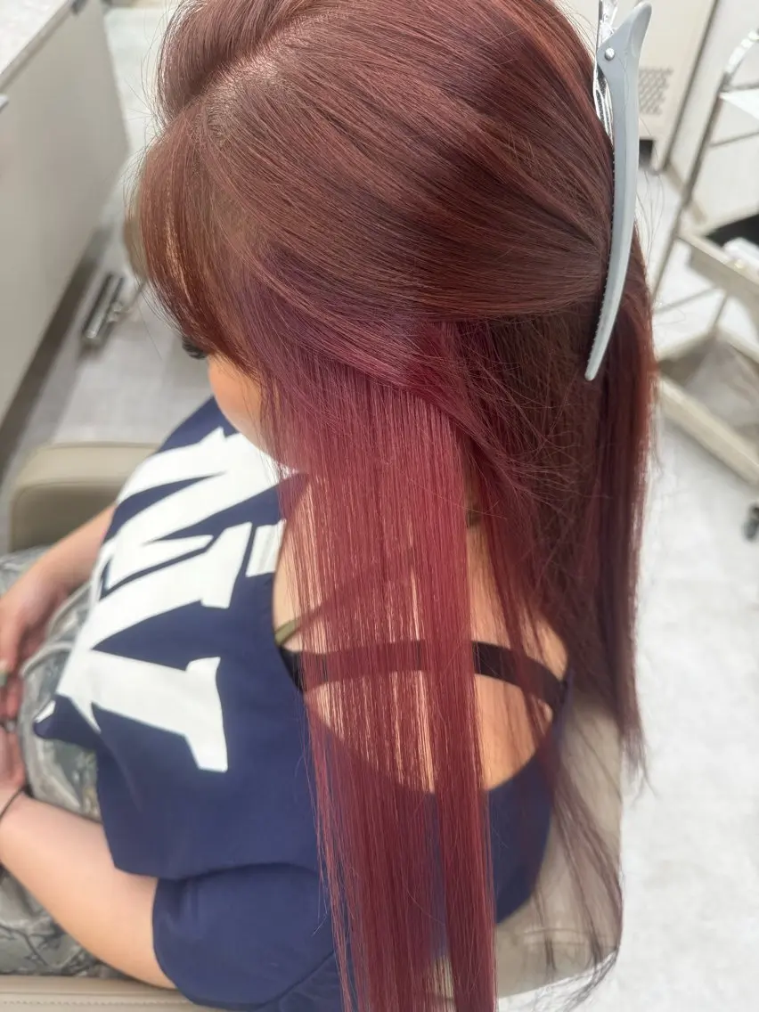 ロング カラー ブリーチ イヤリングカラー ヘアカラー りん/💞垢抜け× とろける艶🍯横浜のヘアスタイル