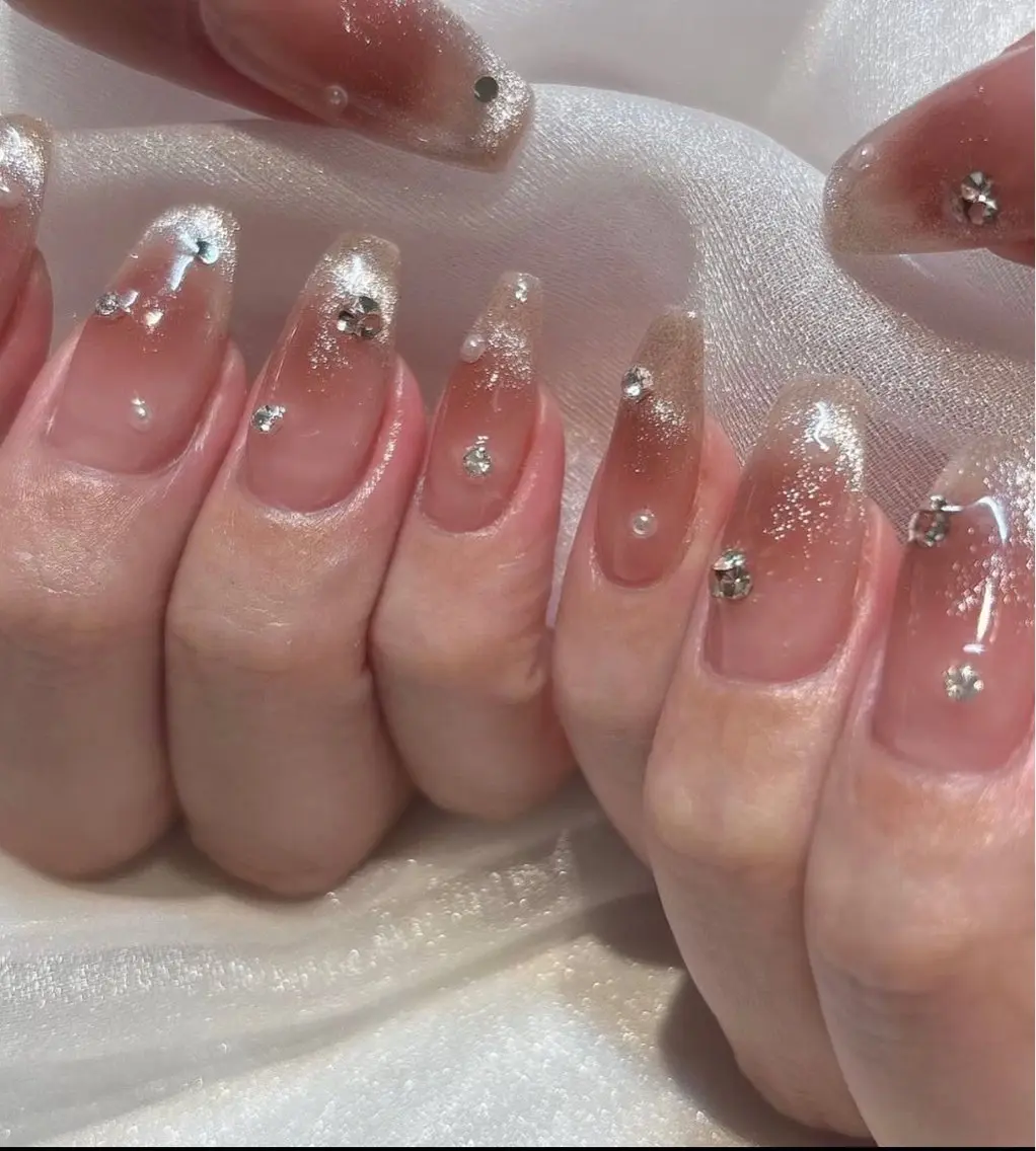 ネイル YumiNail 長さだし&ハンドケアのネイルデザイン