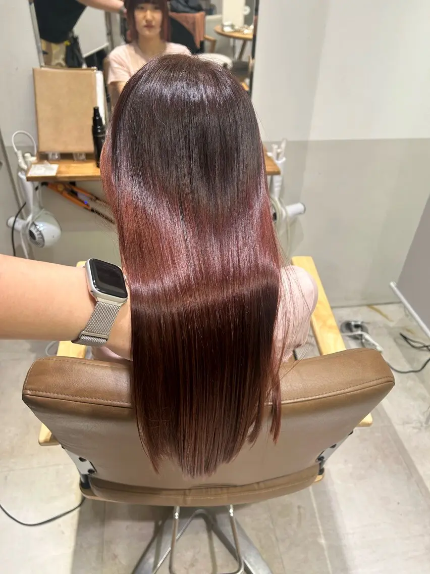 ロング 縮毛矯正 TLUUS/大阪梅田 ボブ ショート✨️蓮のヘアスタイル