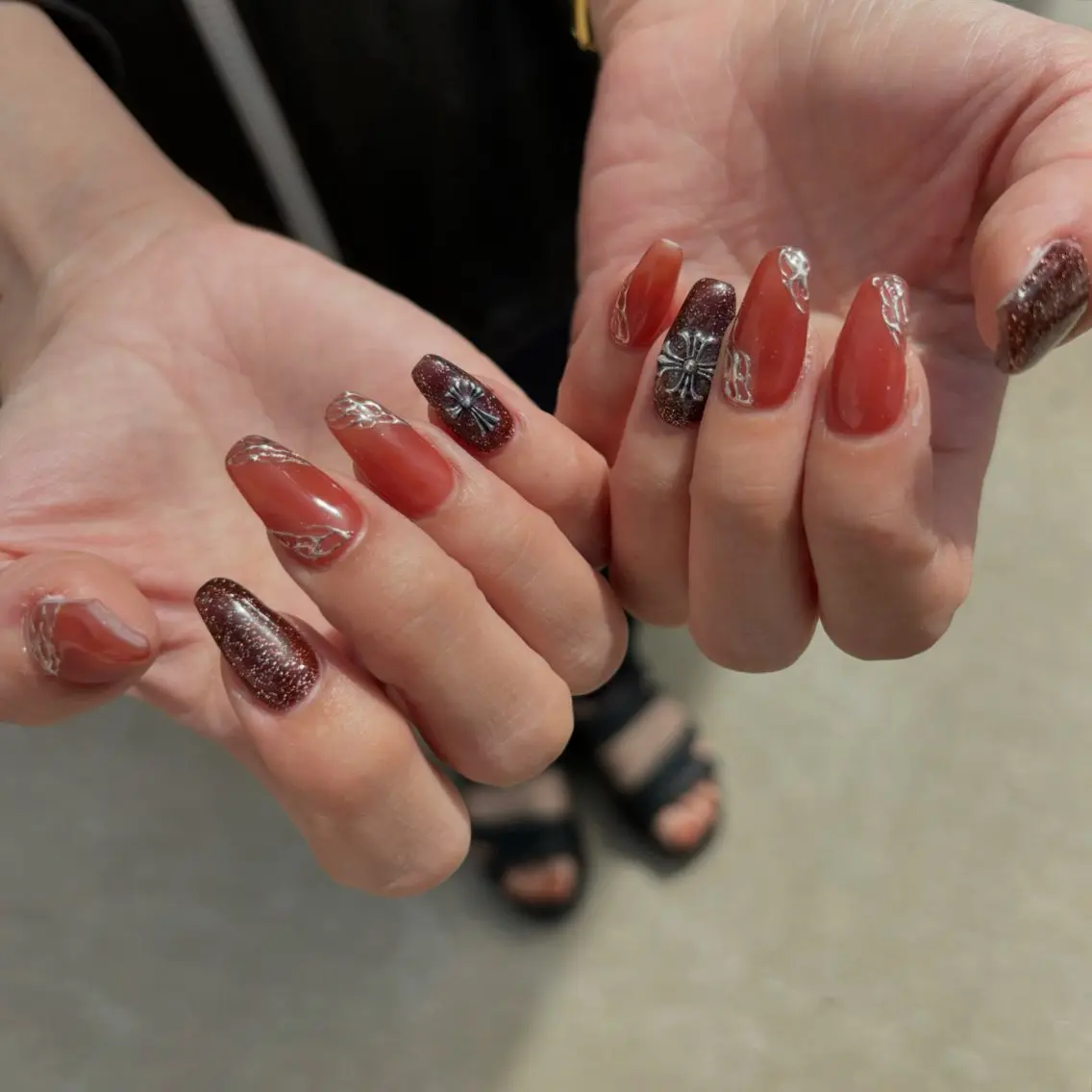 ネイル ハンドネイル Sea  nail by emaのネイルデザイン