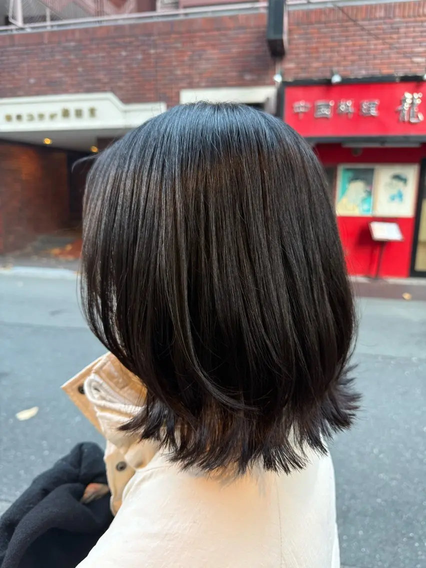 ミディアム ミディアムレイヤー レイヤーカット soyon 心斎橋店のヘアスタイル