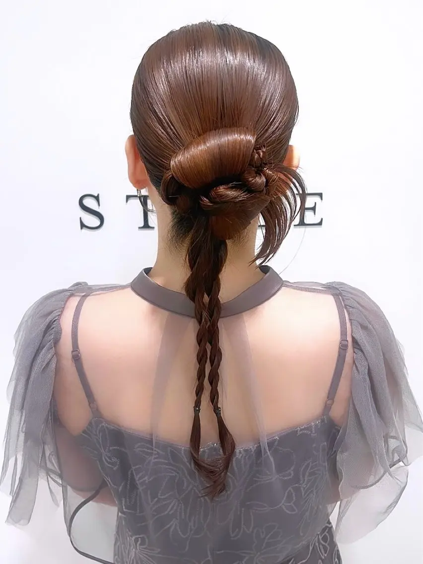 ヘアアレンジ ヘアセット レイヤー｜ハッシュ｜ ヘアセット｜山田寛菜のヘアスタイル
