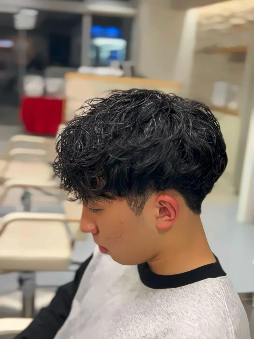 セミロング パーマ メンズ メンズパーマ セミロングパーマ くせ毛 カット パーマ トリートメント 🔮メンズ縮毛矯正 メンズパーマ💎竹永のヘアスタイル