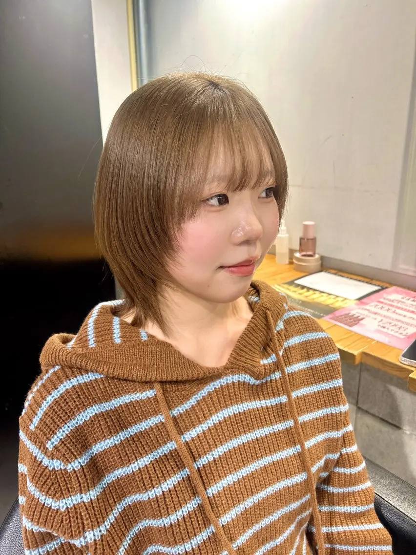 ショート カット ヘアカラー トリートメント ヘッドスパ レイヤーStyle 🪽菜々実のヘアスタイル