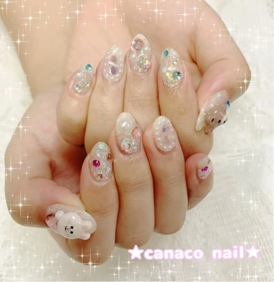 ネイル 持ち込み ハンドネイル ハンドケア ベテランネイル cnc  nailのネイルデザイン