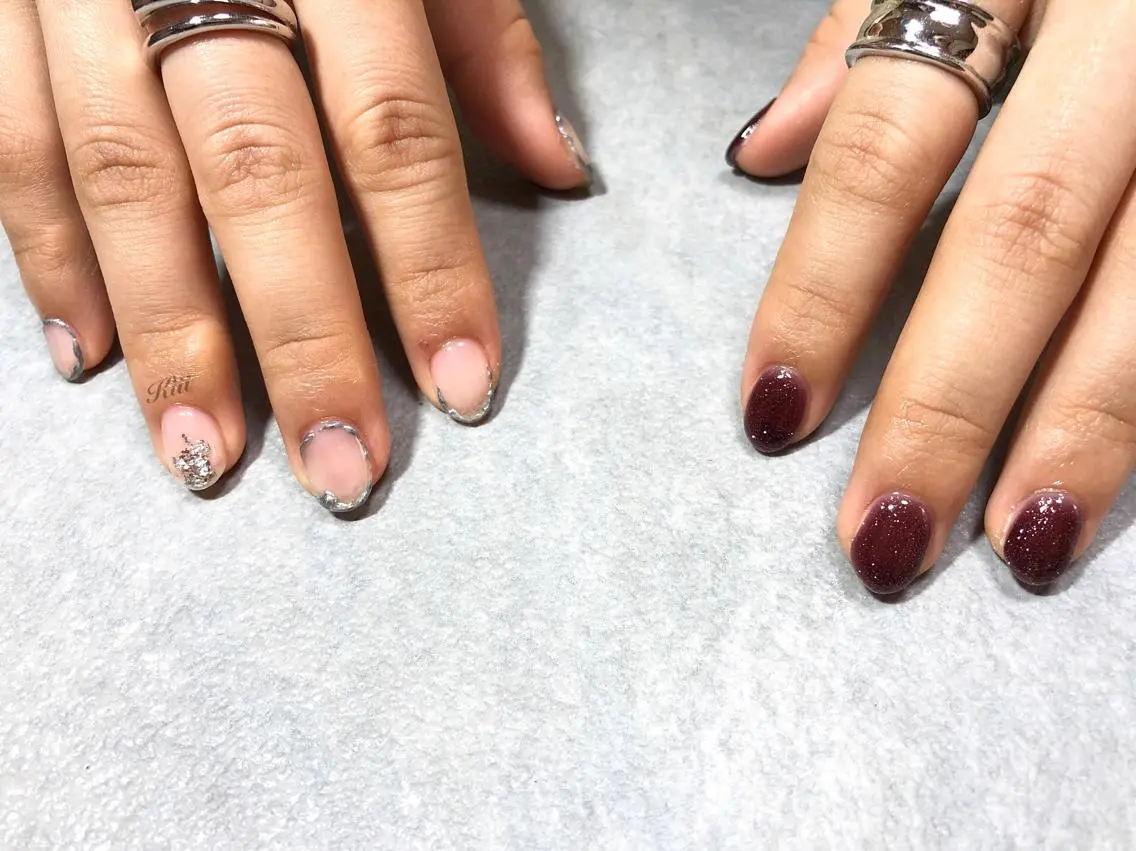 ネイル ハンドネイル フットネイル kiii.__ ✴︎*のネイルデザイン
