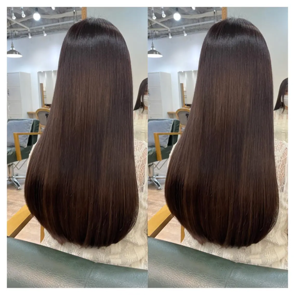 ロング カラー カット ヘアカラー 縮毛矯正 トリートメント 村山 茉衣のヘアスタイル