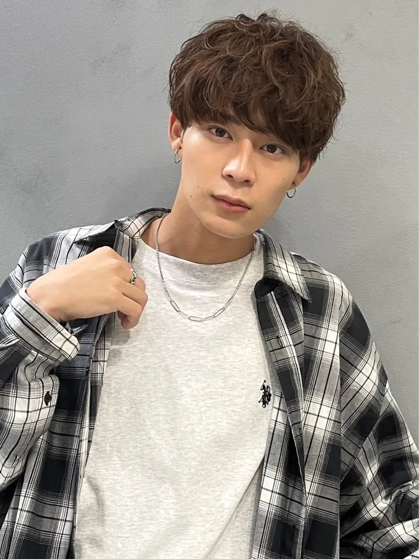 ショート メンズ マッシュ 島尾 遥人のヘアスタイル
