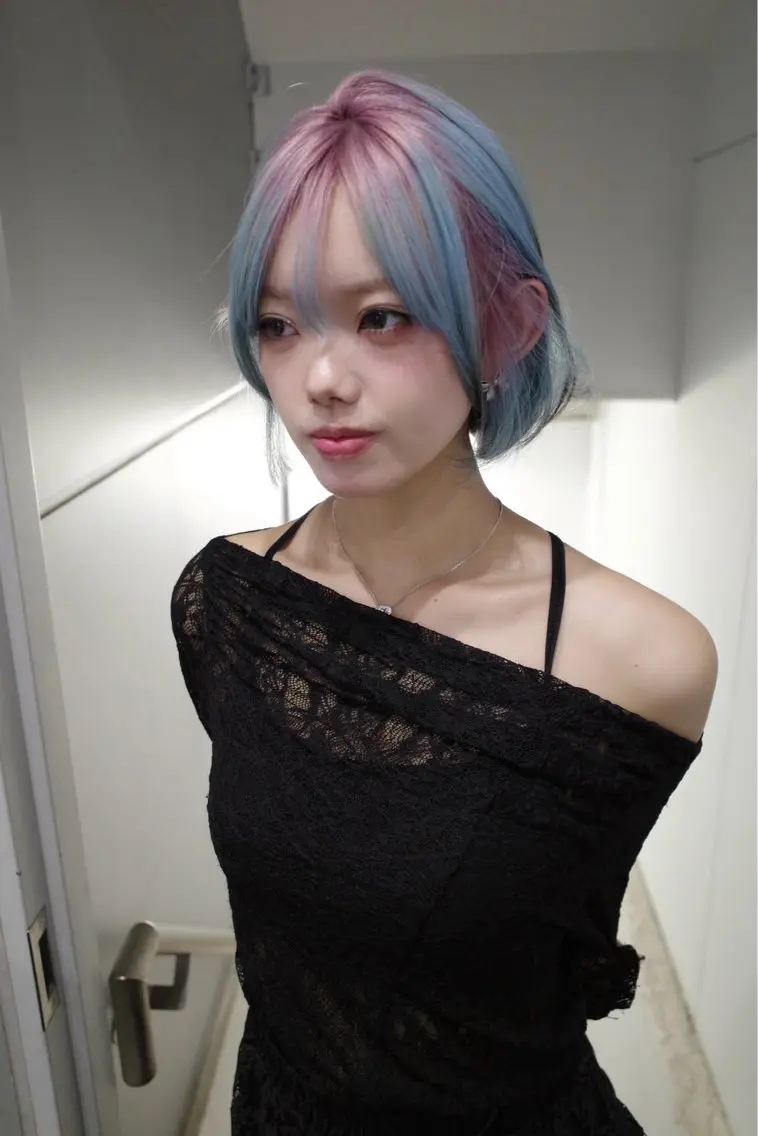 ショート カラー 原宿ハイトーン ᕷ*.°/aimuのヘアスタイル