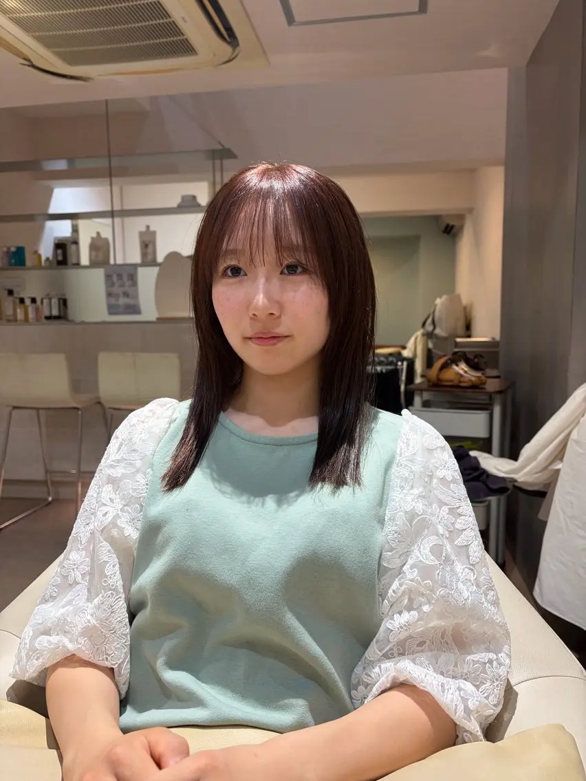 カラー ブラウンカラー ナチュラルブラウン ヘアカラー 野田 実希のヘアスタイル