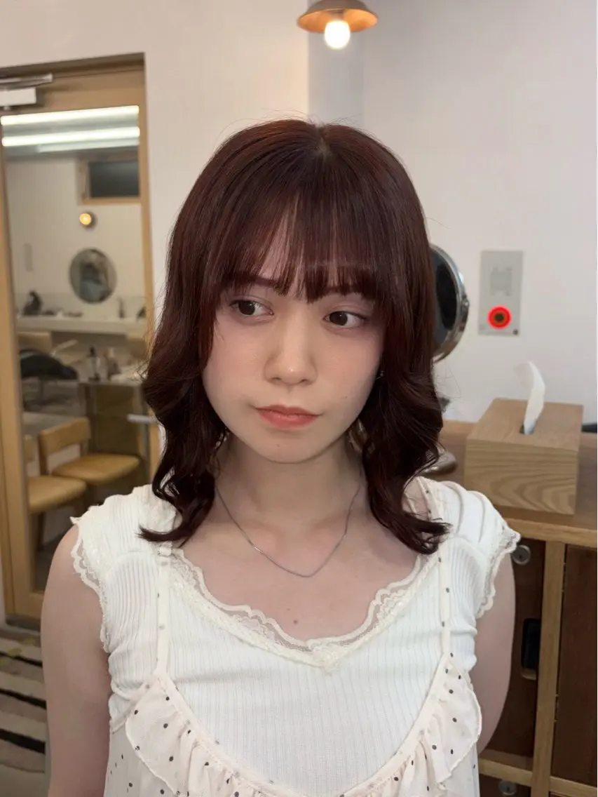ミディアム yelm府中 ユリのヘアスタイル