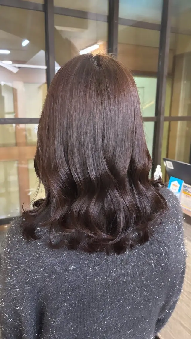 ミディアム カラー ブラウンカラー ショコラブラウン zerohair むらなかあやね🐰ᩚのヘアスタイル