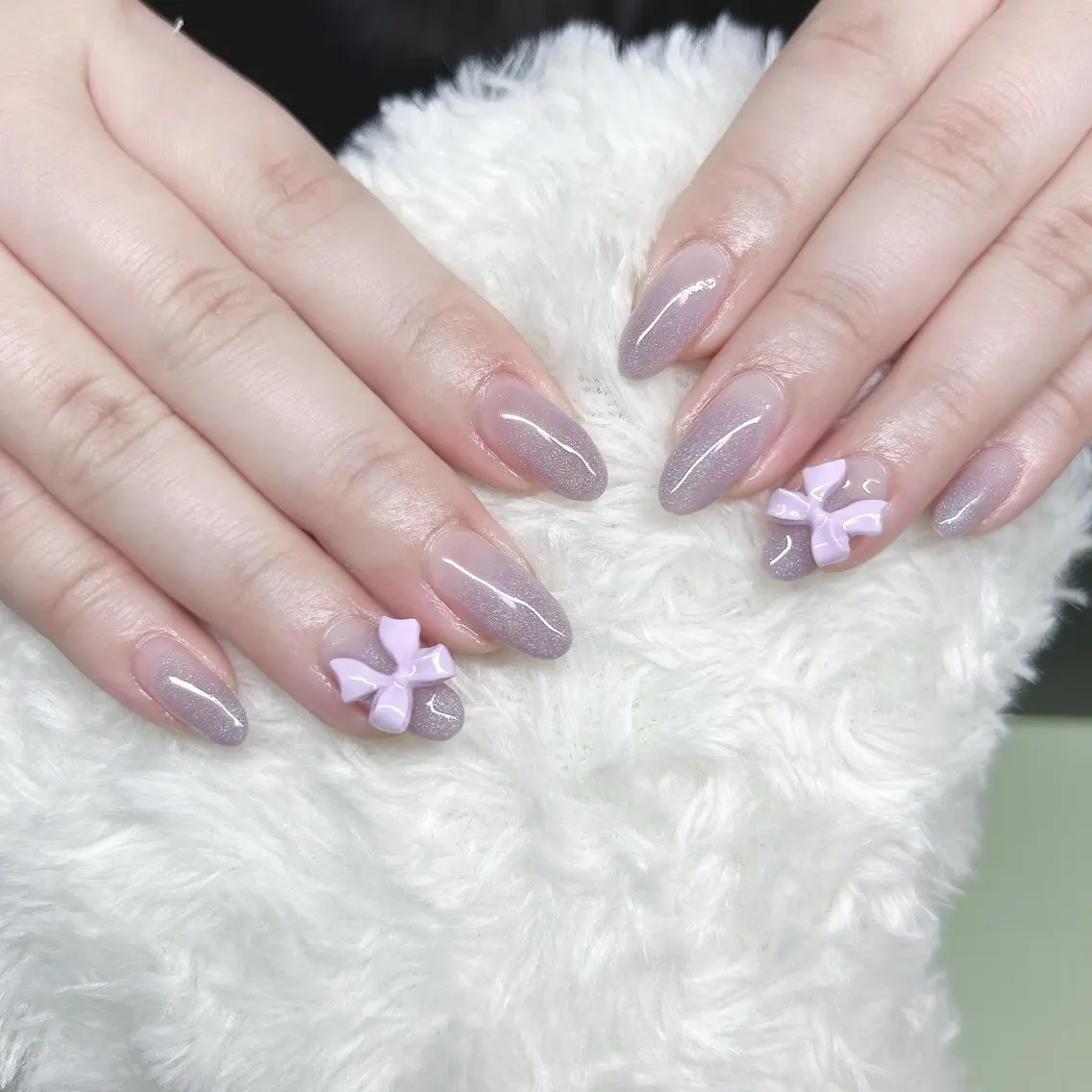 ネイル リボン ハンドネイル Nail salon Stellaのネイルデザイン