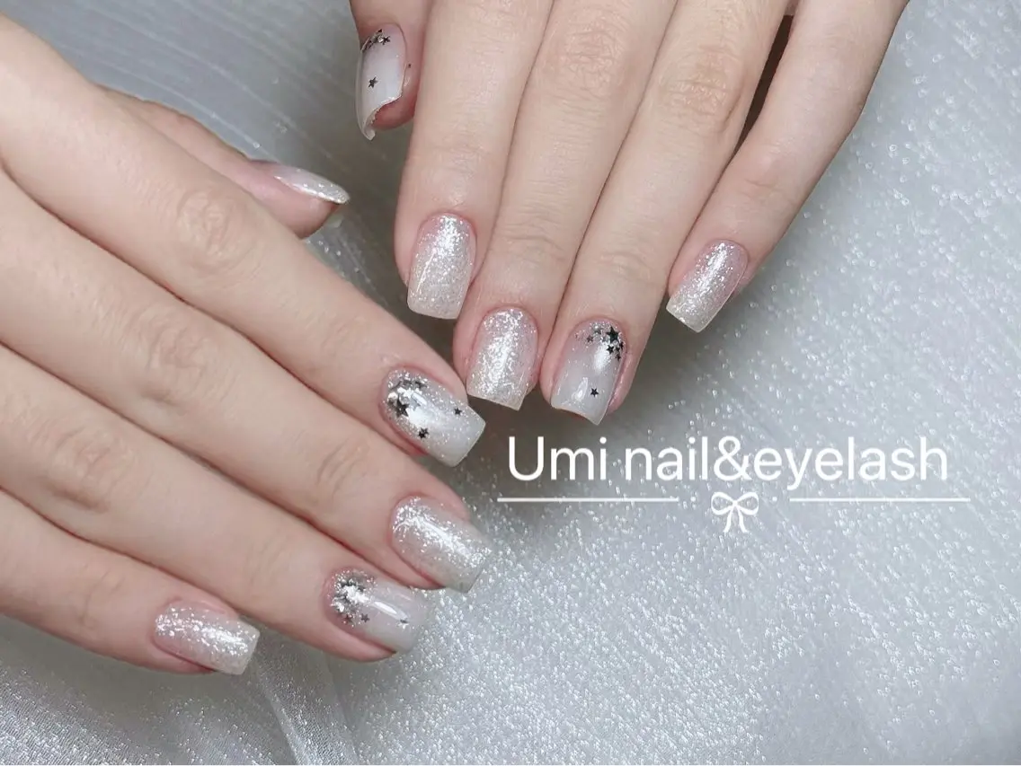 ミディアム ミディアムパーマ 韓国風ヘア ハンドネイル ハンドケア Umi nail& eyelash ゆみのマツエク・マツパデザイン