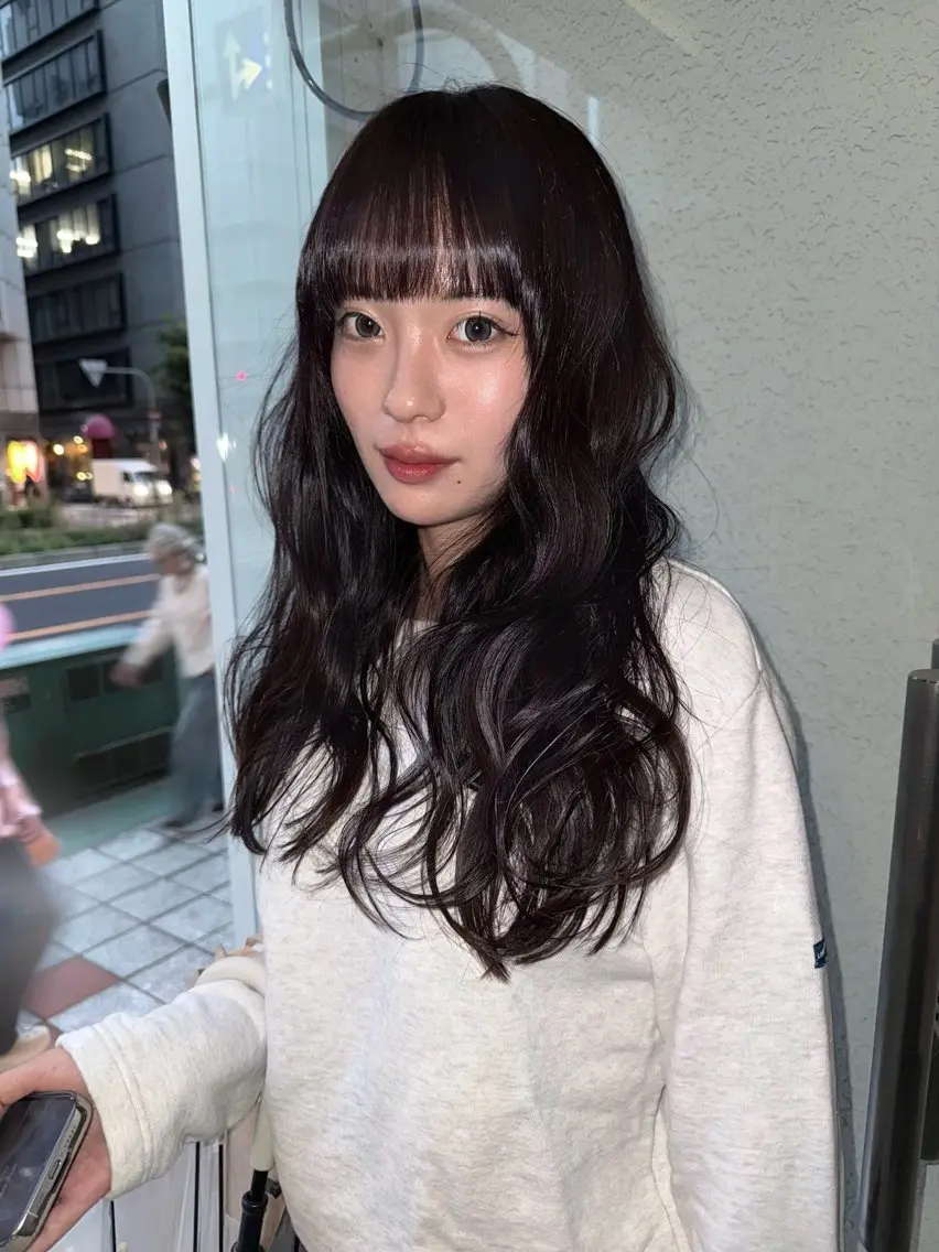 ロング ヘアカラー トリートメント SIKI ゆうのヘアスタイル