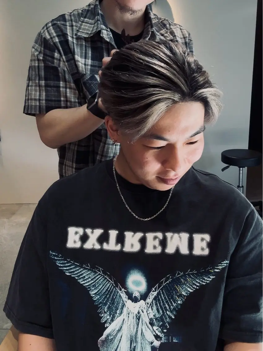 メンズ メンズバレイヤージュ メンズブリーチ CAMUE代表 Masaのヘアスタイル