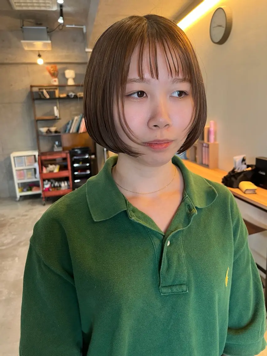 ショート ショートボブ ボブ ショートヘア レイヤーカット\ウル フ　chinatsuのヘアスタイル