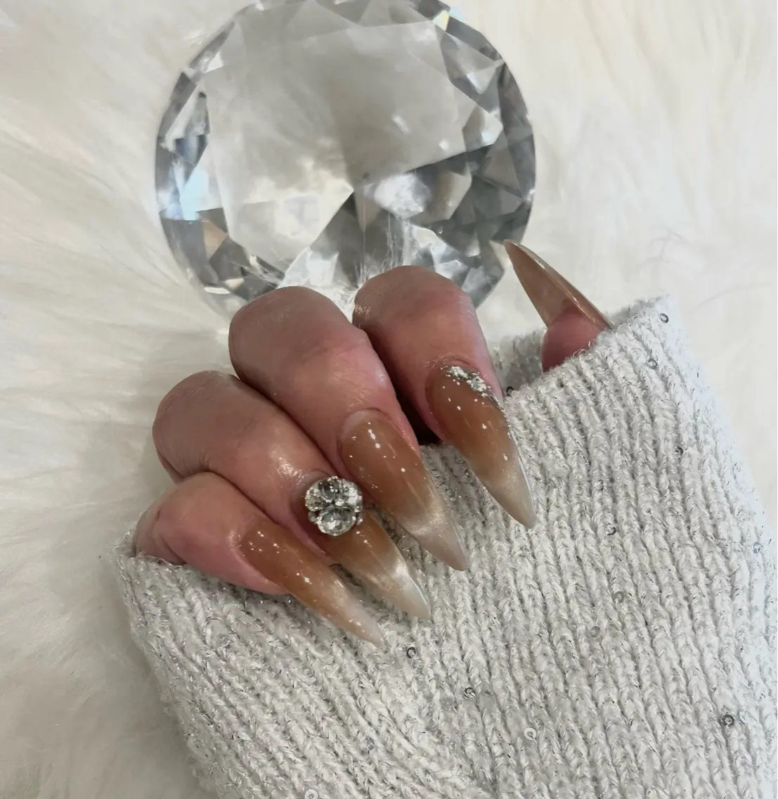 ネイル 長さ出し 持ち込み Luxe nailのネイルデザイン