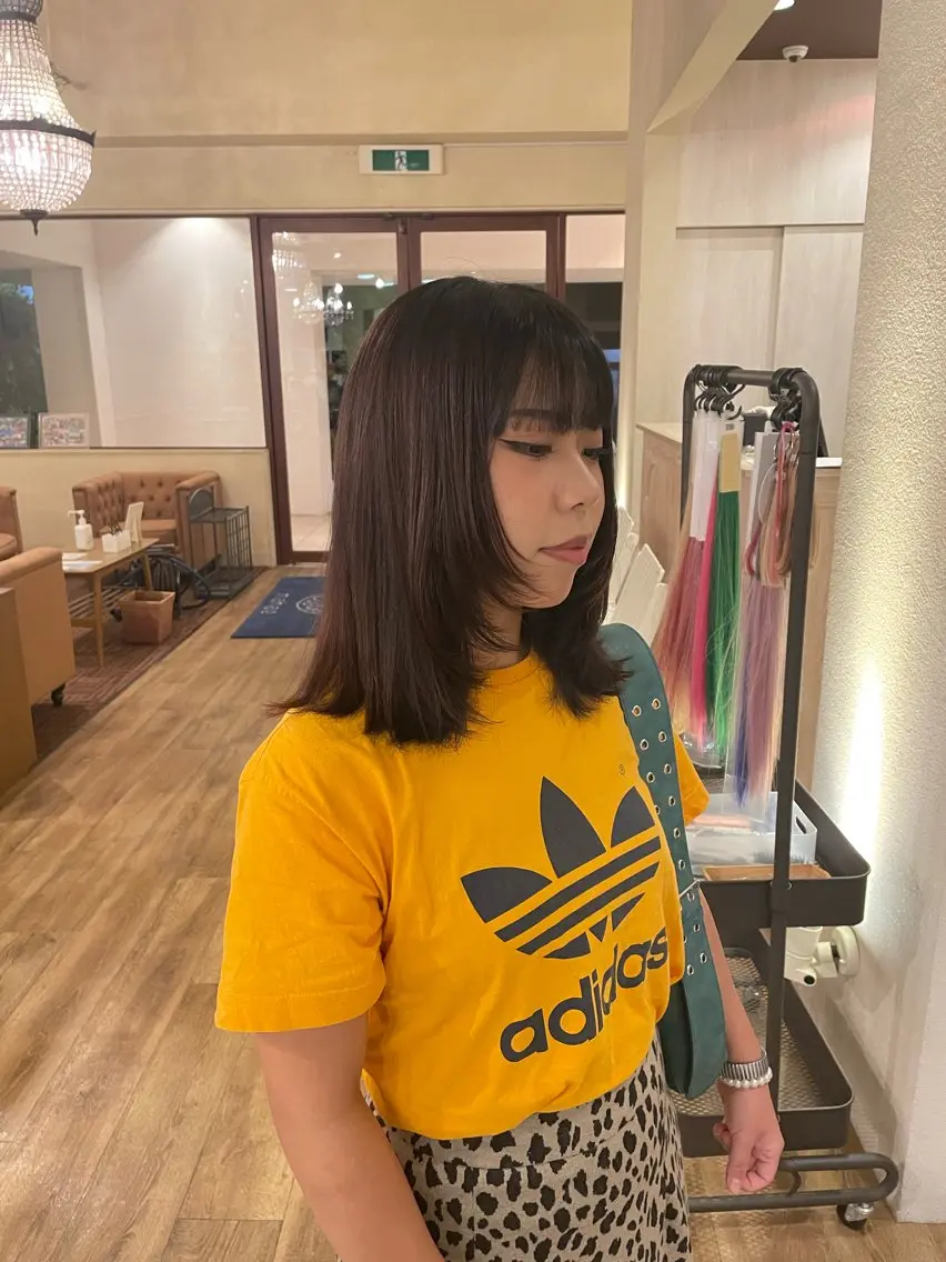 ミディアム care'A 林のヘアスタイル