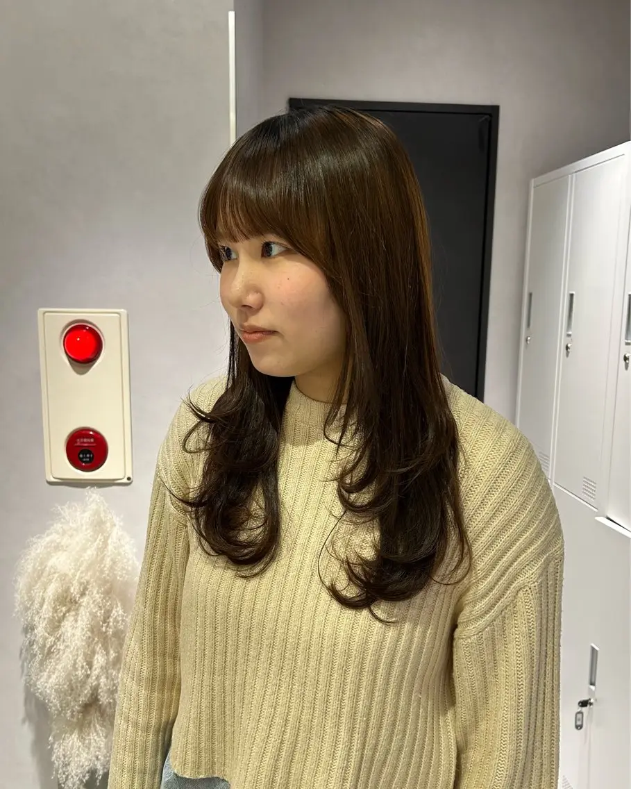 ロング レイヤーカット 寺川留以 /カットモデル募集中のヘアスタイル
