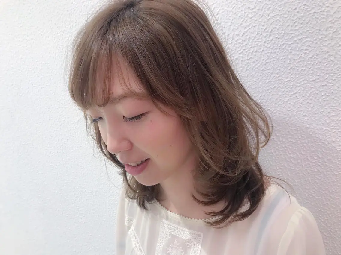 ミディアム カラー イルミナカラー 当日予約🆗✂︎ ウエモト タクのヘアスタイル