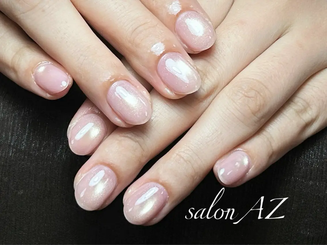 ネイル アートネイル フットネイル フレンチネイル マグネットネイル 持ち込み ハンドネイル salonAZ Miaのネイルデザイン