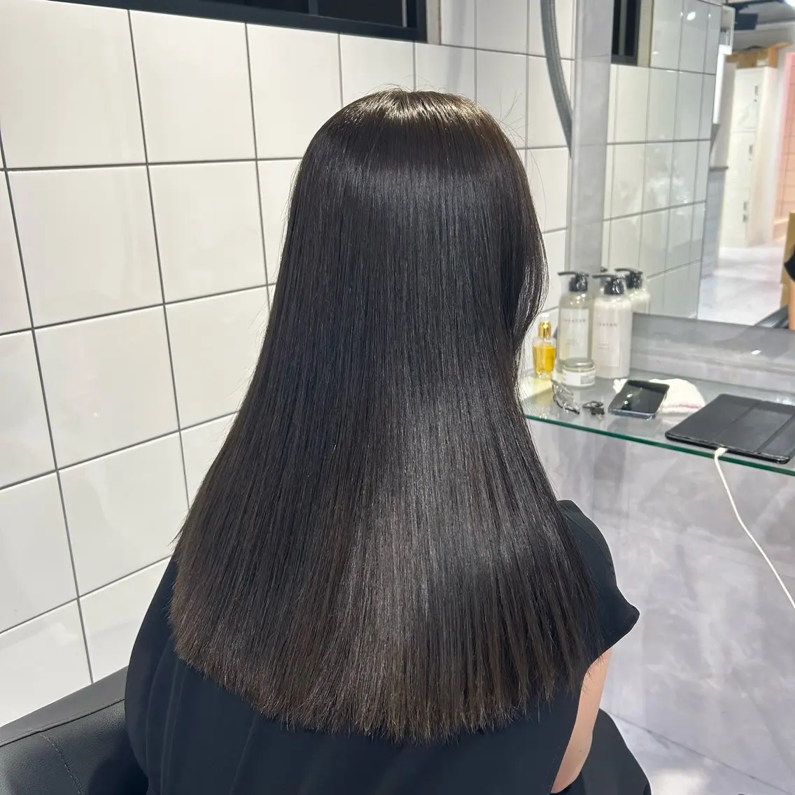 ロング カラー 表参道/透明感カラー /暗髪/ジュキヤのヘアスタイル