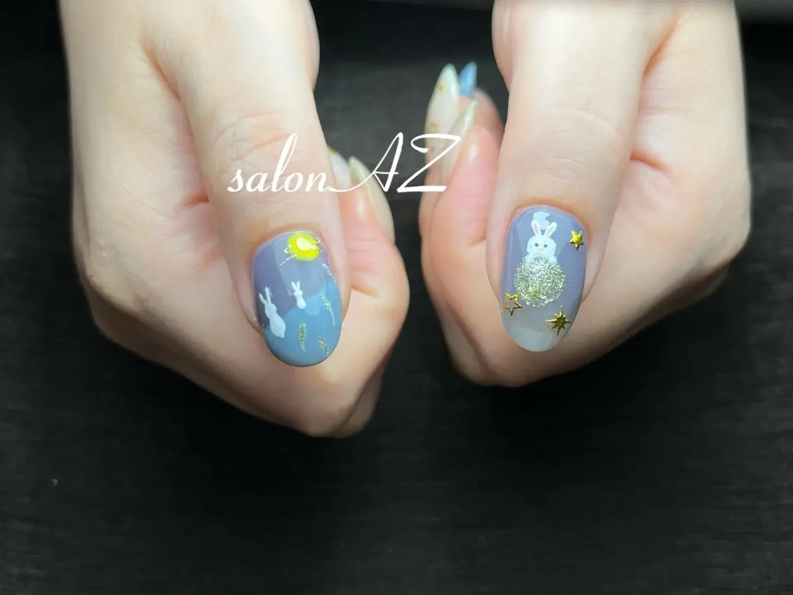 ネイル アートネイル 長さ出し フットネイル フレンチネイル ジェルネイル ハンドネイル salon AZのネイルデザイン
