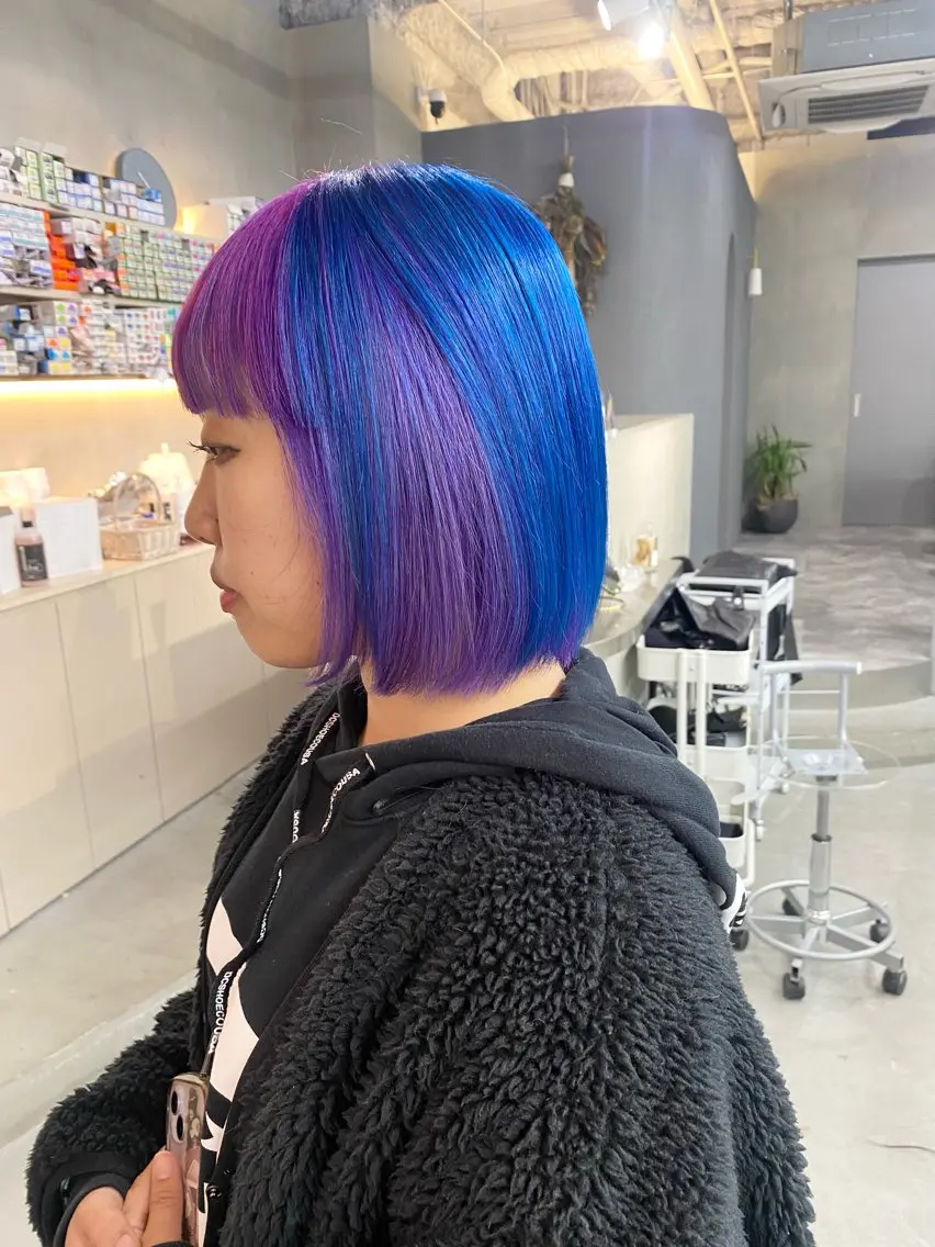ショート カラー ヘアカラー 前橋 姫奈のヘアスタイル