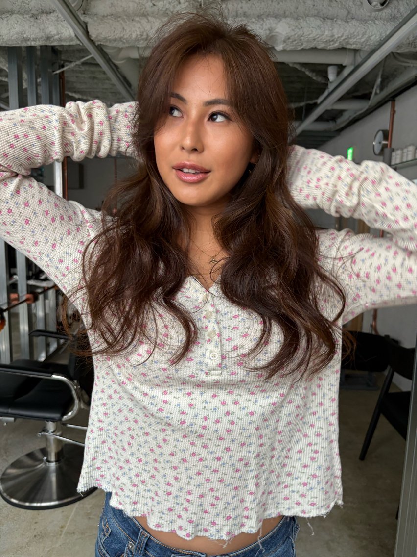 カラー ベージュカラー カット ヘアカラー トリートメント 透明感カラー/海外風 レイヤー/mao🗽のヘアスタイル