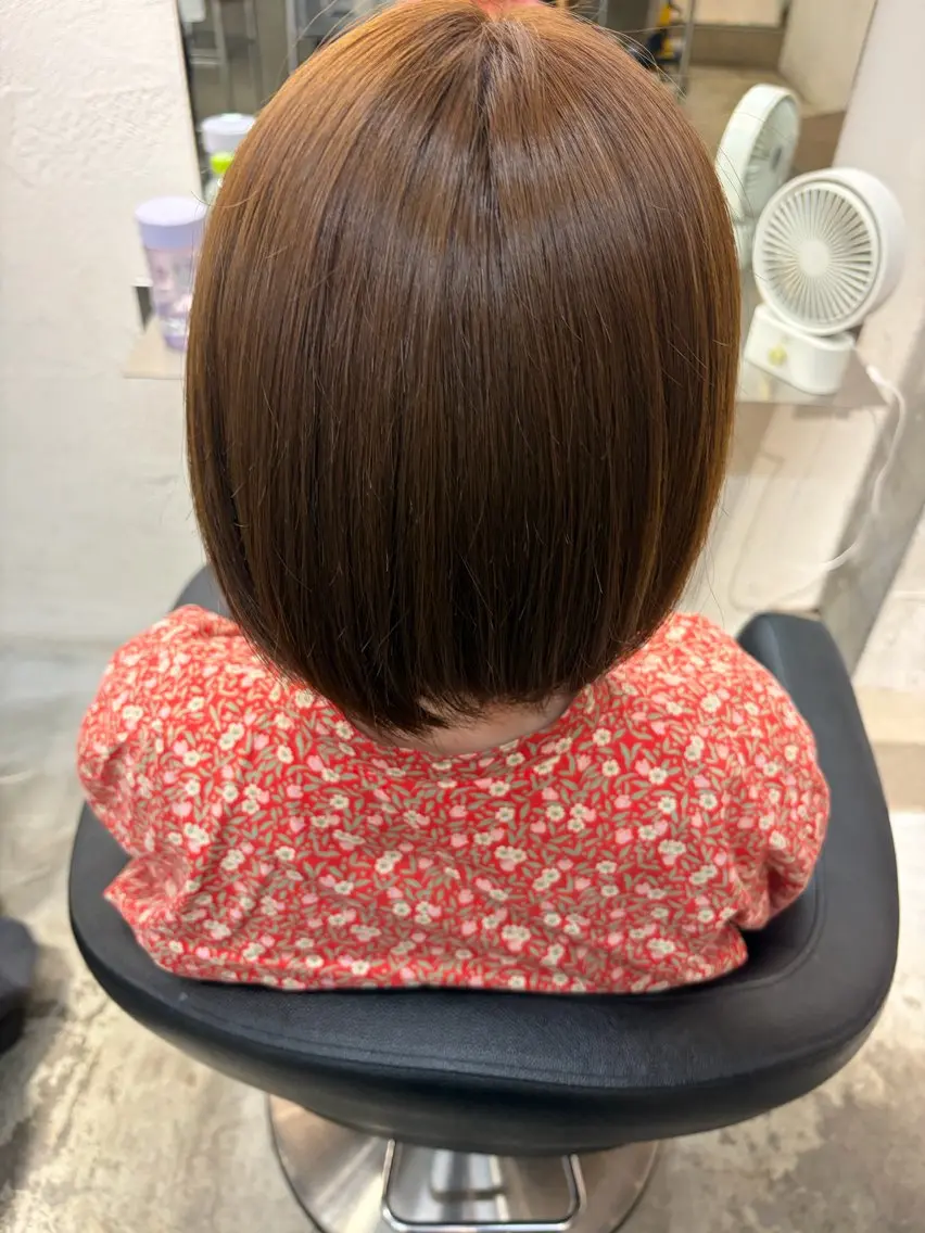 カラー ブラウンカラー 透明感カラー ナチュラルブラウン 佐藤 夏央のヘアスタイル