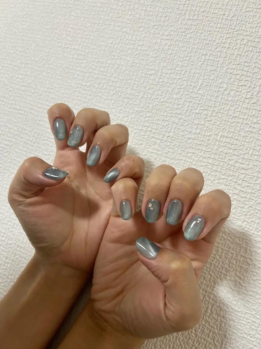 ネイル マグネットネイル ハンドネイル 自宅サロン♡ Mamiのネイルデザイン