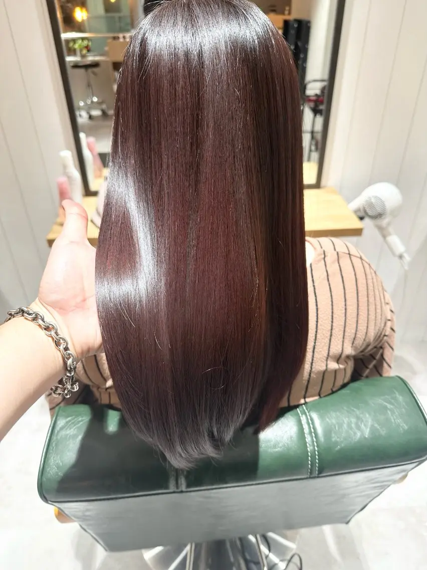 🎈新規対象🎈 似合わせカット+うる艶カラー+髪質改善トリートメント¥12900 150MINの写真