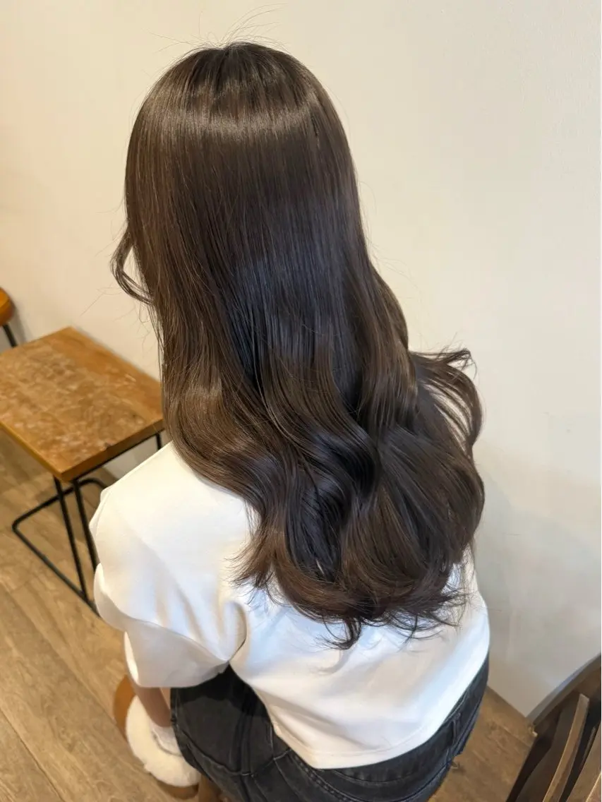 ロング カラー ヘアアレンジ カット ヘアカラー トリートメント Himawari♡ 柔らかいカラーのヘアスタイル