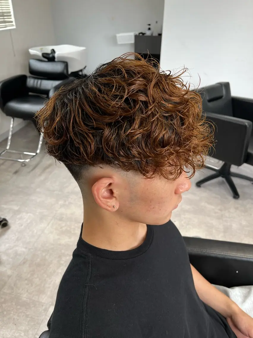 ミディアム パーマ カット パーマ 前島 麻南のヘアスタイル
