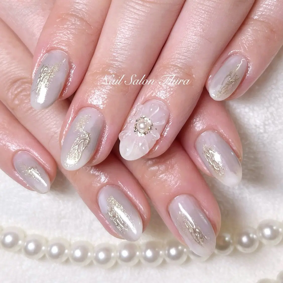 ネイル フラワーネイル ニュアンスネイル NailSalon Fluraのネイルデザイン