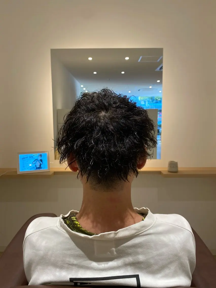 パーマ メンズ カット パーマ メンズパーマモデル 大募集中のヘアスタイル