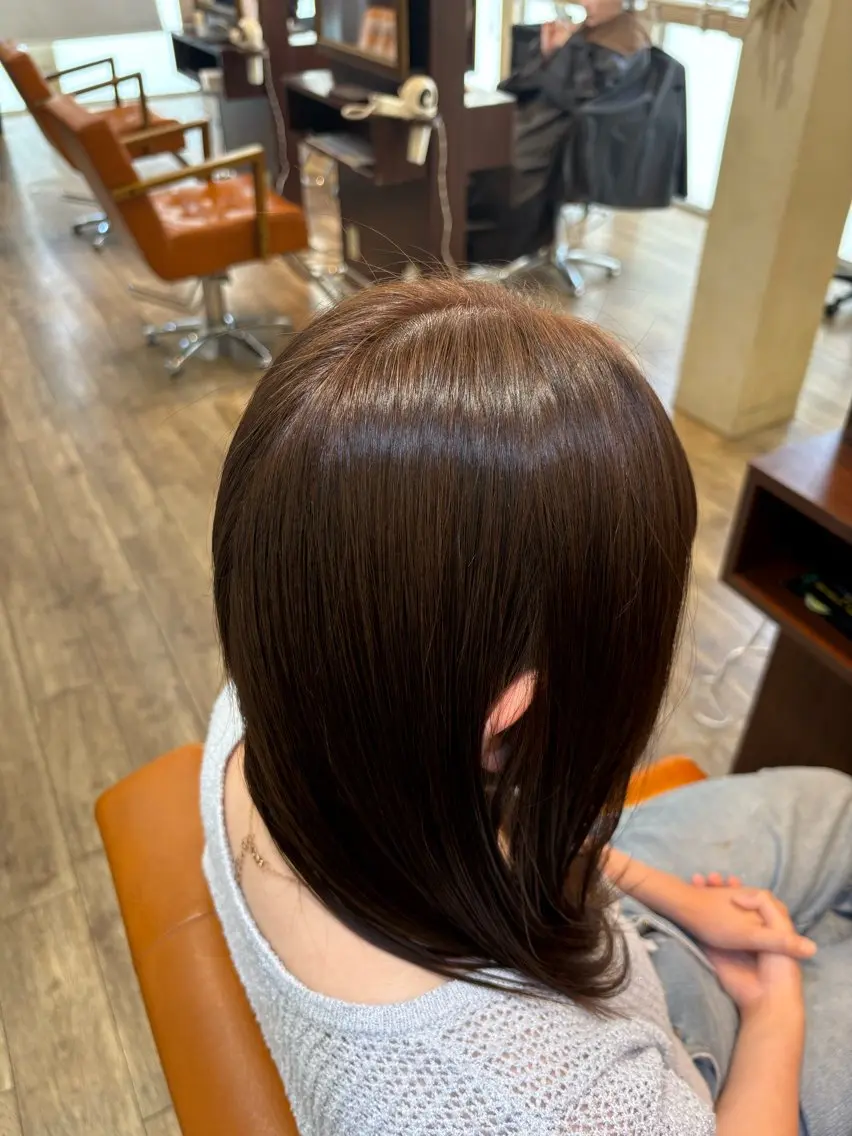 セミロング カラー ヘアカラー 鈴木 陽翔のヘアスタイル