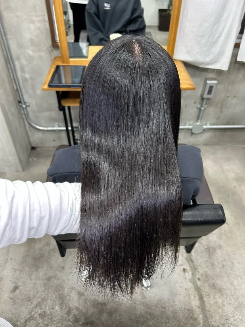 セミロング 縮毛矯正 トリートメント 🌟髪質改善と艶 ✨相場つかさのヘアスタイル