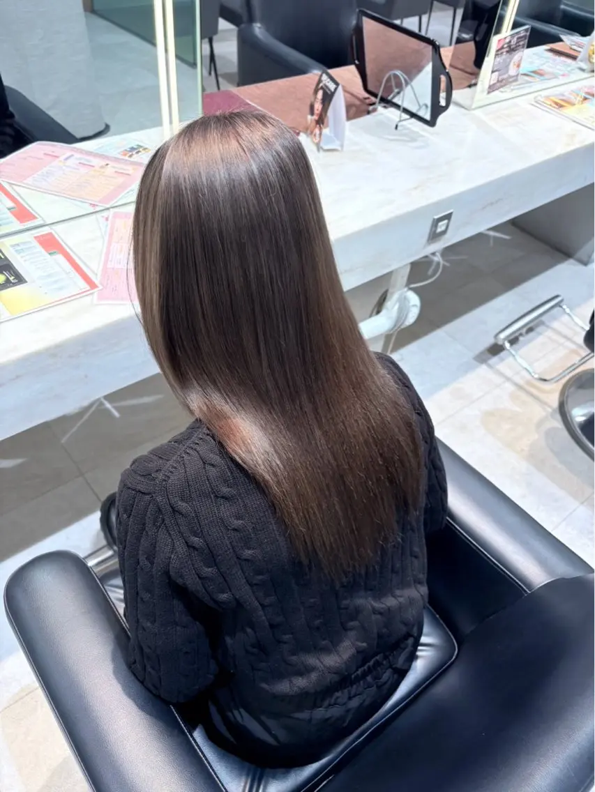 【 おすすめ🌟】ワンカラー+Aujua 4stepトリートメント🫧の写真